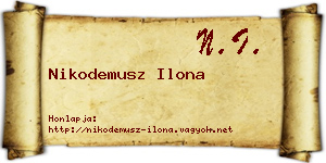 Nikodemusz Ilona névjegykártya