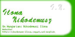 ilona nikodemusz business card